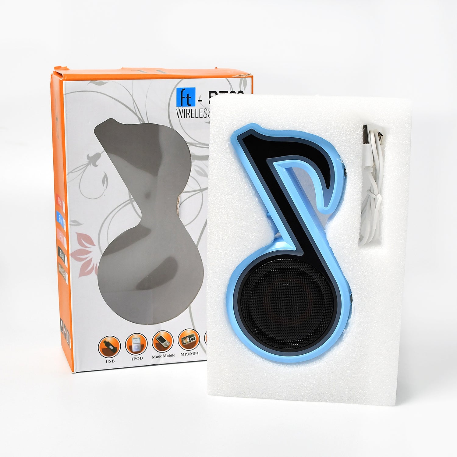 Mini Portable Music Note Shape Speaker Subwoofer Colorful Musical Note LED Lighting Sound For Creatives Gift Computer Phone Sound Equipment Bluetooth speaker (Media Player) Mini Portable Music Note Shape Speaker Subwoofer Colorful Musical Note LED Lighting Sound For Creatives Gift Computer Phone Sound Equipment Bluetooth speaker (Media Player)